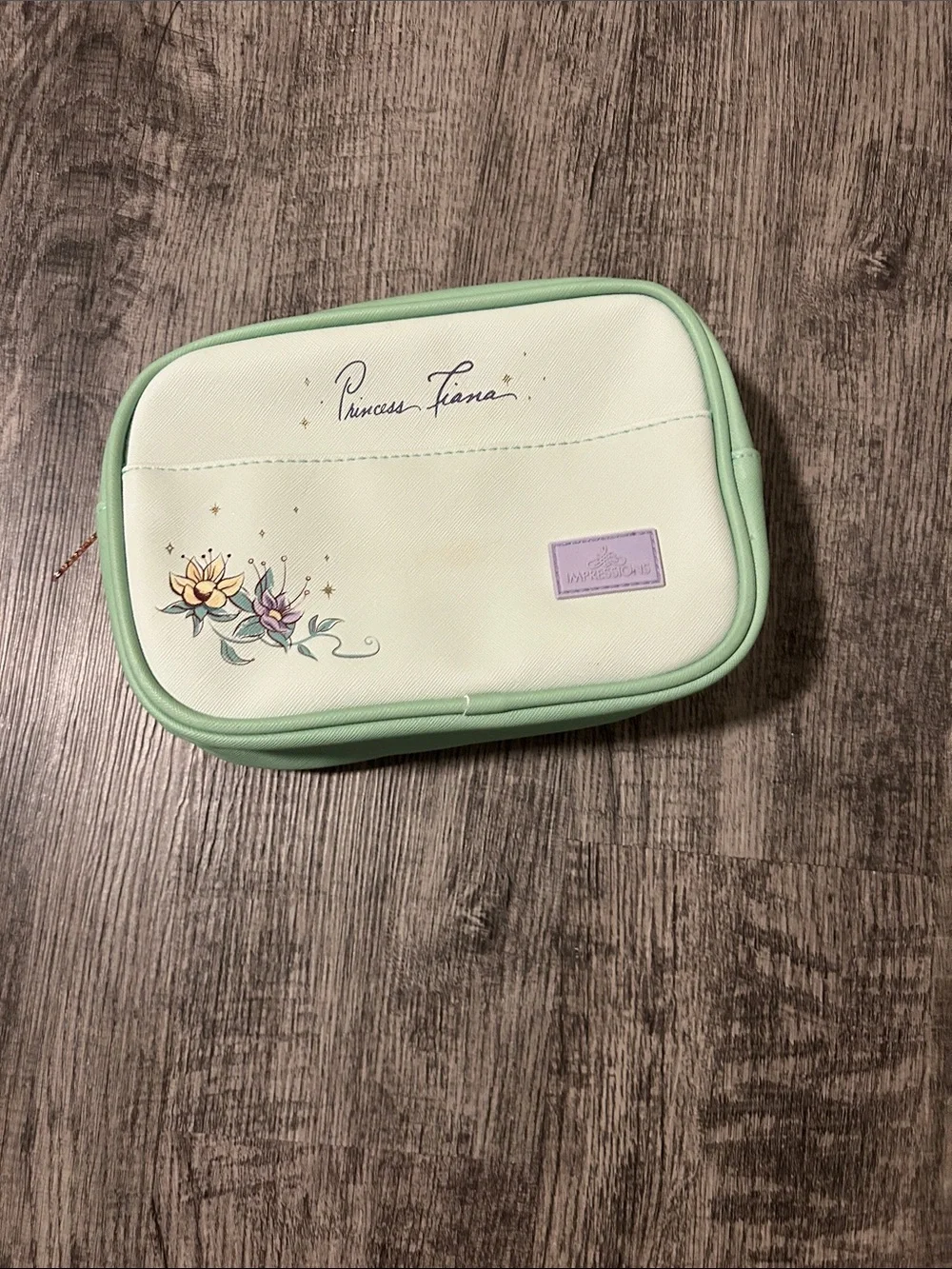 Light Green Princess Tiana Kids Accessory Pouch